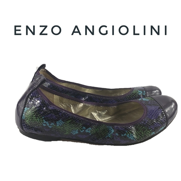 ENZO ANGIOLINI MULTICOLOR FLAT SHOES SIZE 8 - Picture 1 of 8
